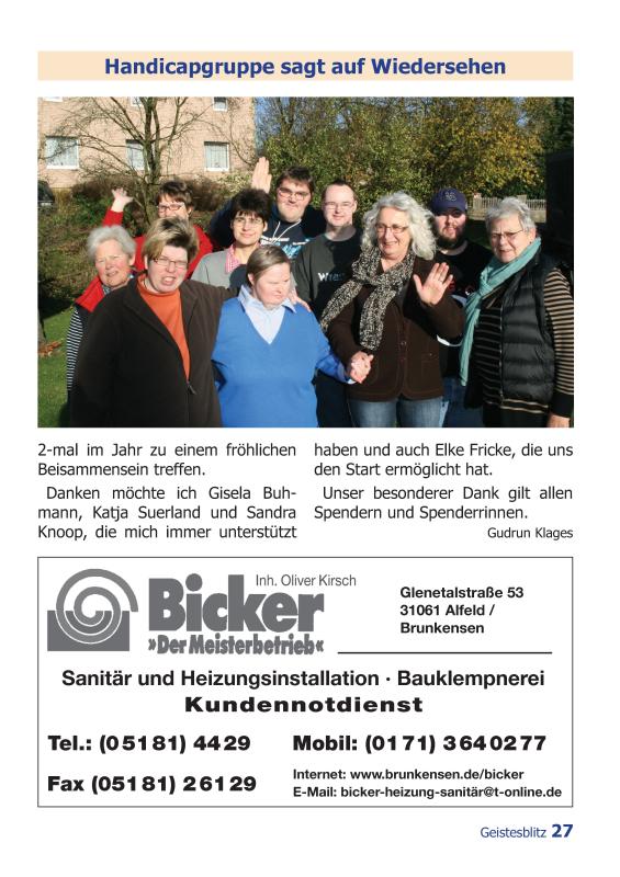Gemeindebrief Dezember 2013 - Februar 2014