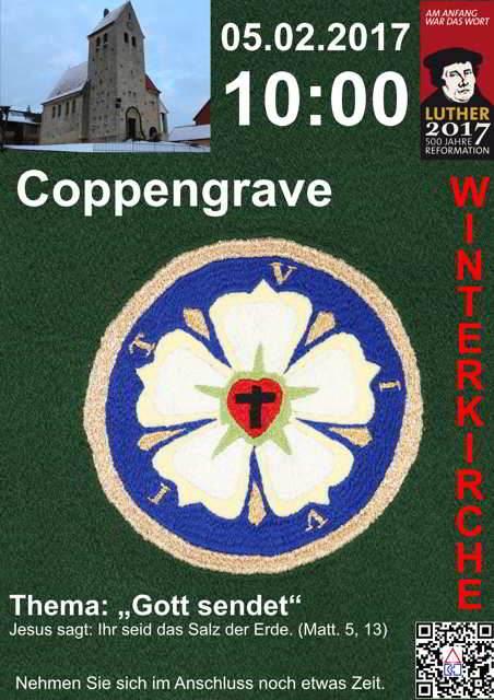Einladung zur 4. Winterkirche nach Coppengrave am 05.02.2017 um 10:00 Uhr