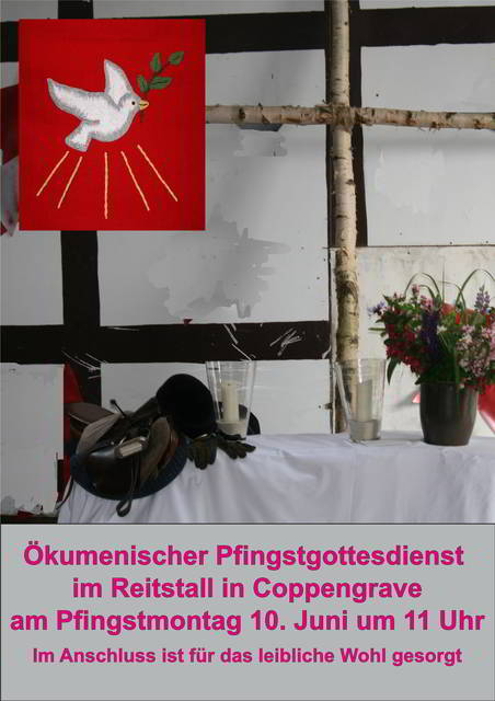 Ökumenischer Pfingstgottesdienst im Reitstall