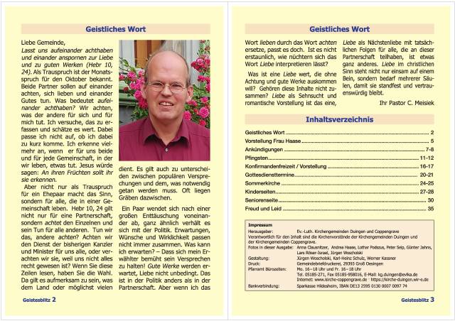 Gemeindebrief September 2021 - November 2021