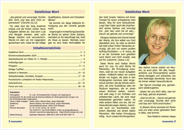 Gemeindebrief September 2023 - November 2023